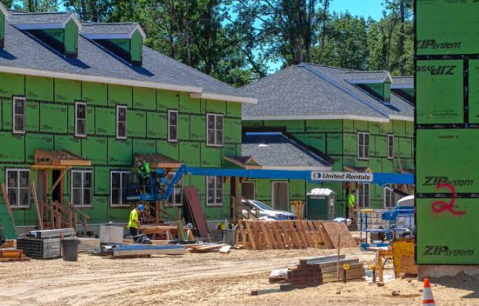 Residential construction in progress
